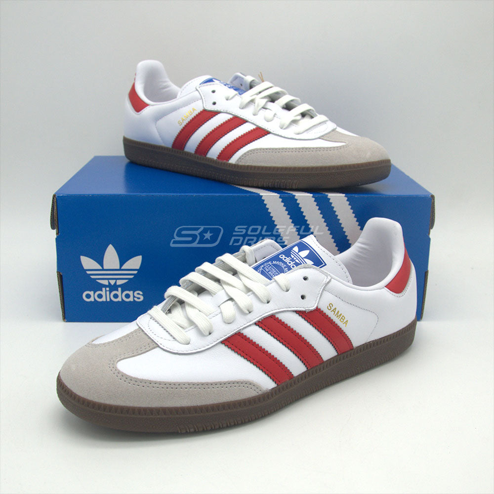 adidas Samba OG White Better Scarlet
