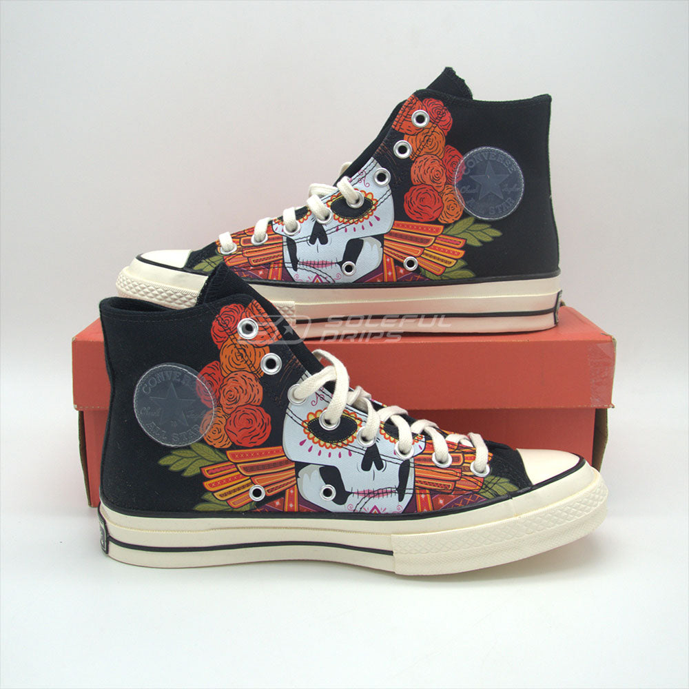 Chuck 70 High 'Dia de los Muertos - Black'