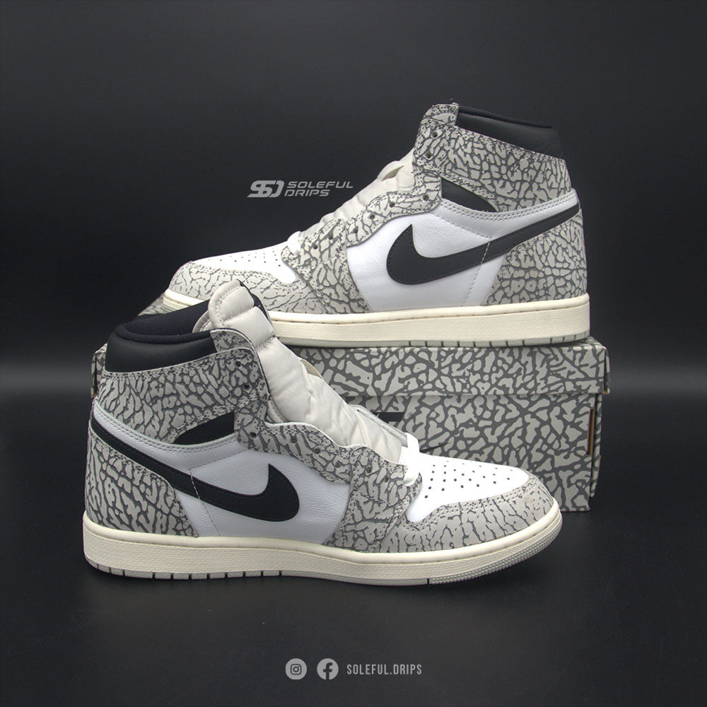 Jordan 1 Retro High OG White Cement - US 10.5 [USED]