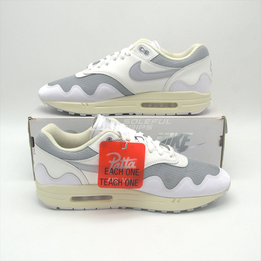 Patta x Air Max 1 'White' US 12 [USED]