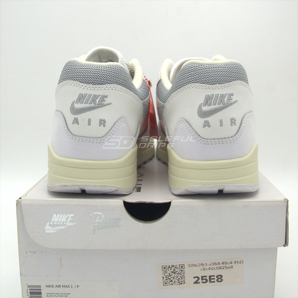 Patta x Air Max 1 'White' US 12 [USED]