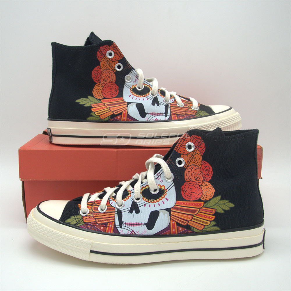 Chuck 70 High 'Dia de los Muertos - Black'